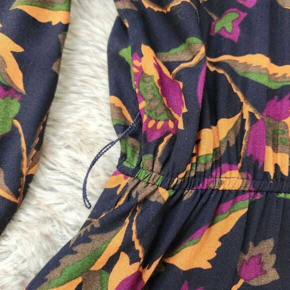 Dépèche Mode Vintage Long Sleeve Floral Shirt Dress Size 8 - Picture 3 of 12